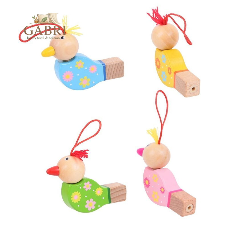 Bigjigs Toys Dřevěná píšťalka ptáček 1ks