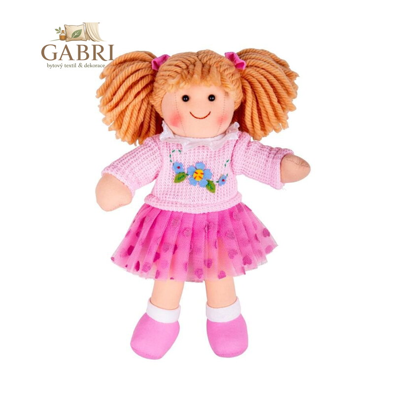 Bigjigs Toys Látková panenka Jasmin 28cm
