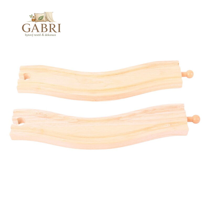 Bigjigs Rail Obloukové koleje 22 cm 2 ks