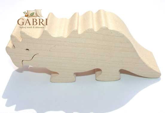 Fauna Dřevěné zvířátko Triceratops