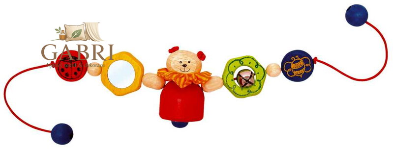 Dřevěné hračky - Baby- závěs do kočárku Teddy