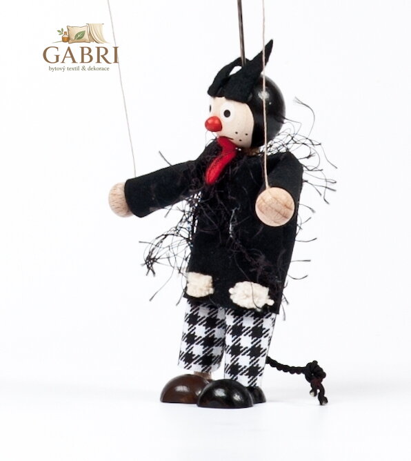 Gerlich Dřevěná loutka Čert Bruno