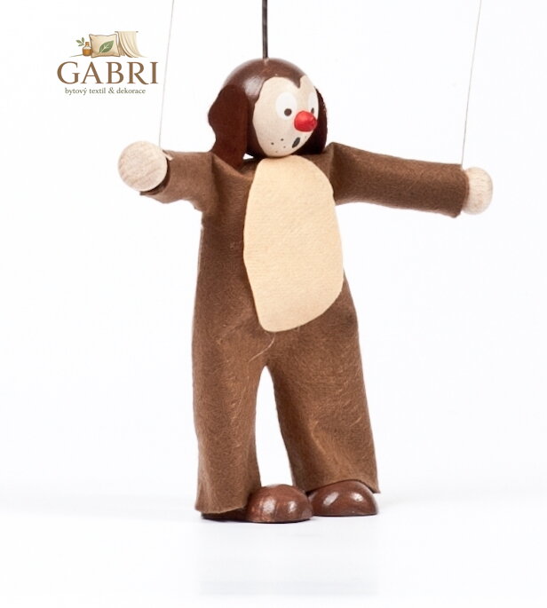 Gerlich Dřevěná loutka Pejsek Erik