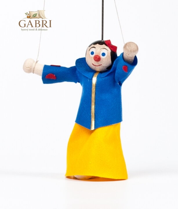 Dřevěná loutka Sněhurka