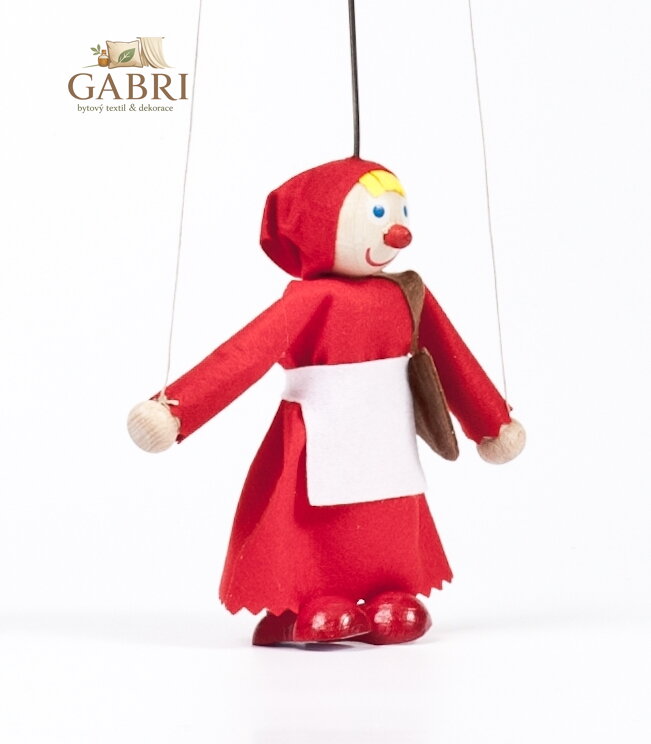 Gerlich Dřevěná loutka Červená Karkulka