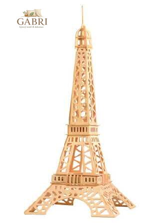 Woodcraft Dřevěné 3D puzzle slavné budovy Eiffelova věž