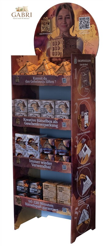 EscapeWelt Kartonový reklamní displej