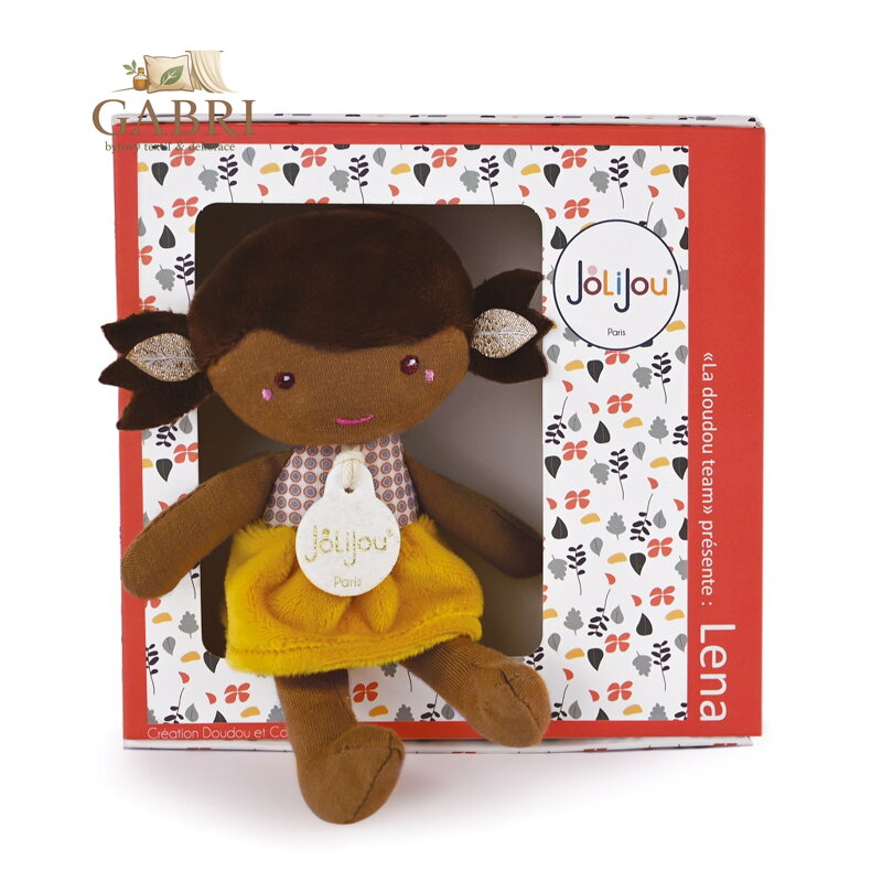 Doudou Jolijou Panenka Léna 16 cm žlutá