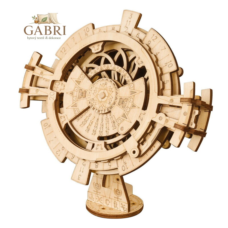 RoboTime 3D dřevěná mechanická skládačka Věčný kalendář