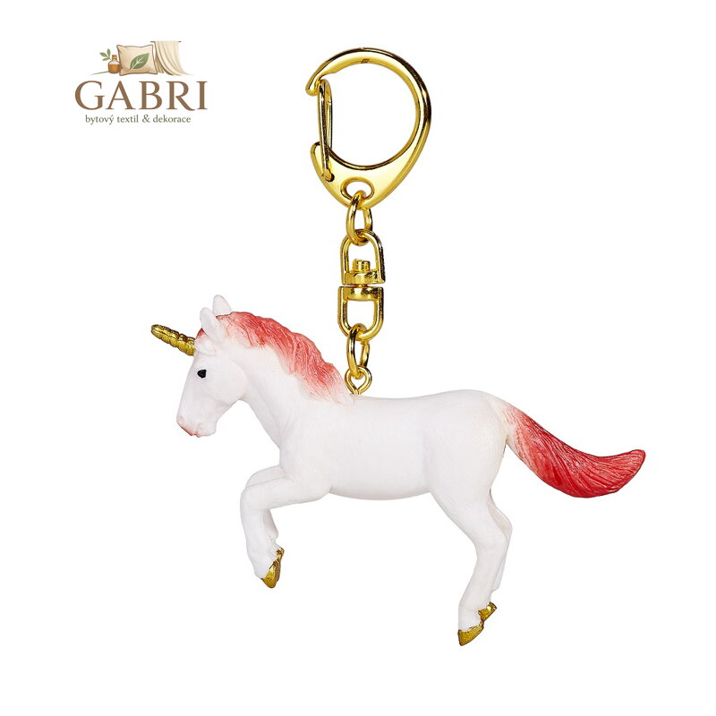 Mojo Klíčenka Jednorožec ve skoku červený