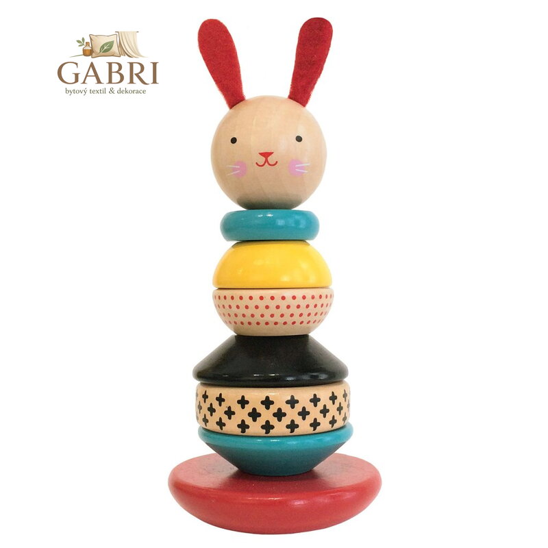 Petit Collage Dřevěná věž zajíček