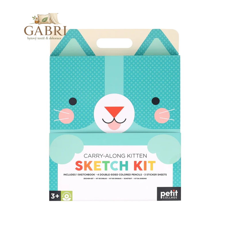 Petit Collage Cestovní výtvarná sada Kočka