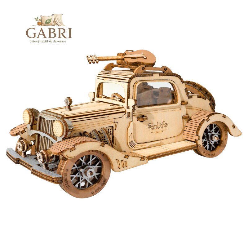 RoboTime 3D dřevěná skládačka Veterán kupé