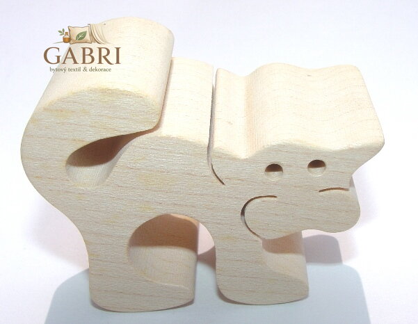 Fauna Dřevěné zvířátko kočka