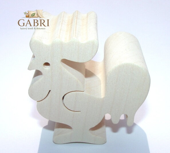 Fauna Dřevěné zvířátko kohout