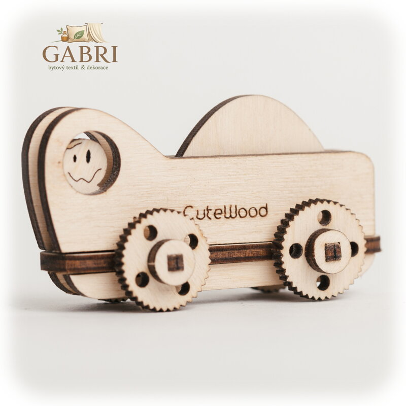 CuteWood Dřevěné 3D puzzle Kamion 1