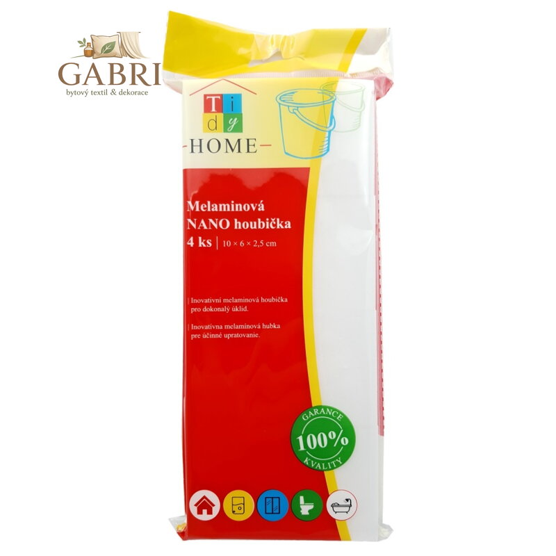 Melaminová houbička Nano 100x60x25 mm (4 ks)