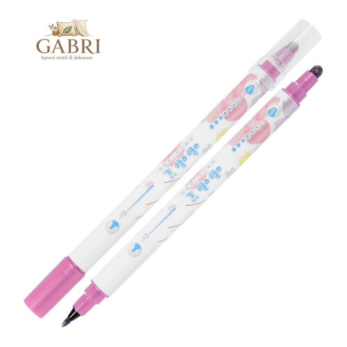 Oboustranný popisovač M&G v peru Sakura, tmavě-růžový