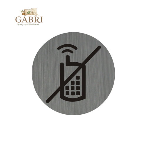 Piktogram 7,5 cm - Zákaz používání mobilních telefonů