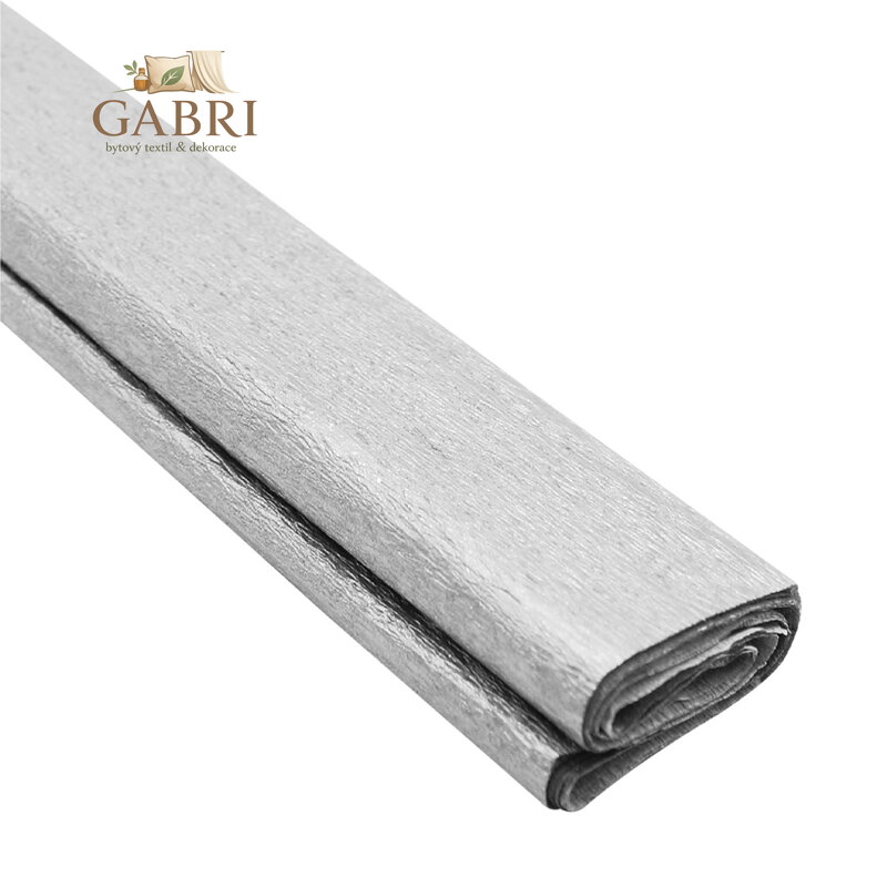 Krepový papír JUNIOR 200x50 cm - stříbrný 31