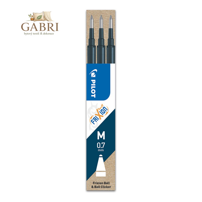 Náplň gumovací PILOT Frixion 0,7 mm/3 ks - modro-černá