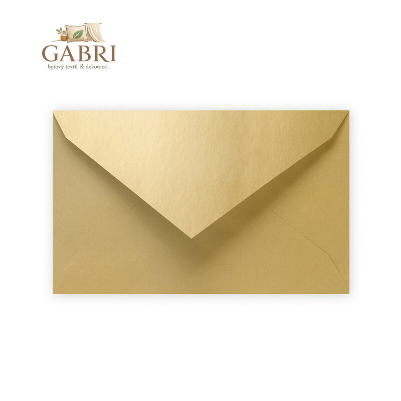 Barevná obálka 120 x 195 mm, žlutá 6ks