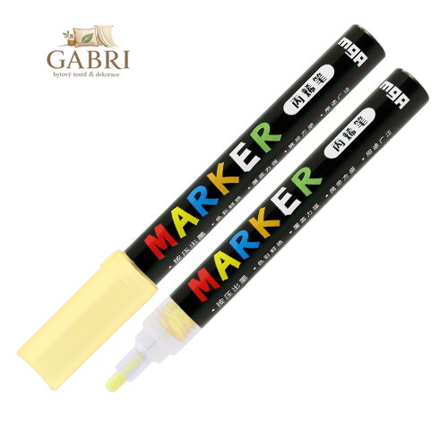 Popisovač akrylový M&G Acrylic Marker 2 mm, Naples Yellow S401