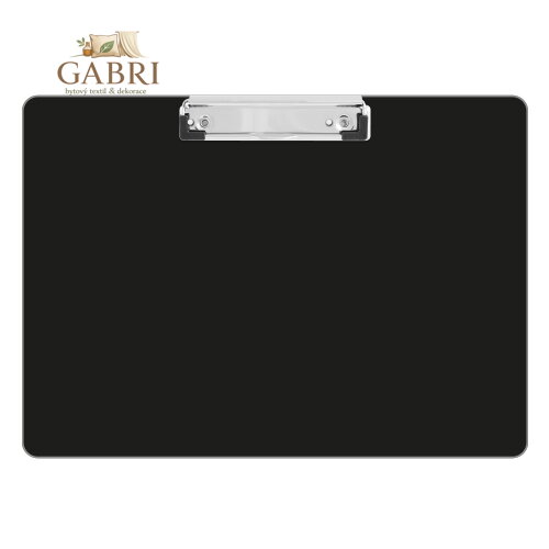 Podložka na psaní s klipem A4 LAMINO - černá na šířku