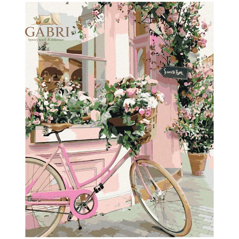 Diamantové malování (s rámem) - Květinové kolo