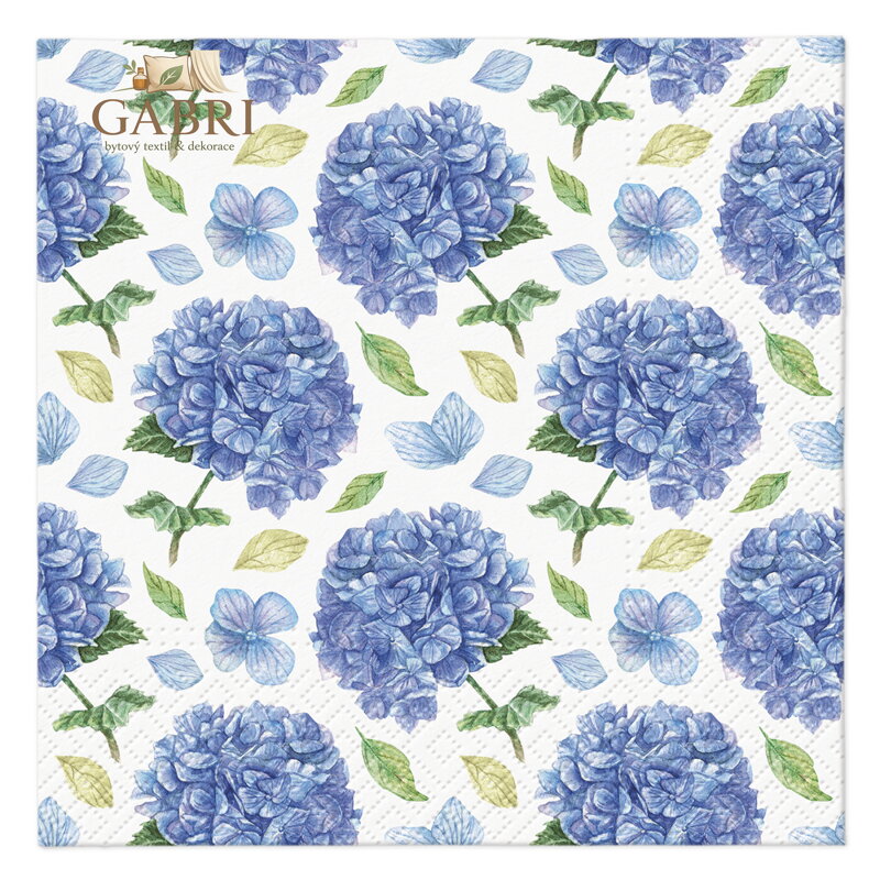 Ubrousky TaT 33x33cm Rhythmic Hydrangea