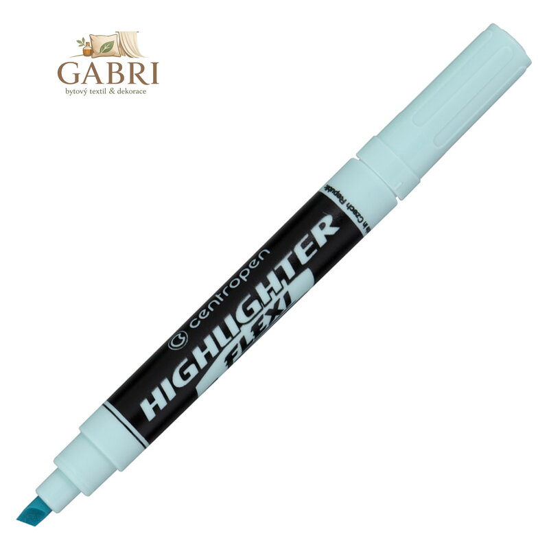 Zvýrazňovač CENTROPEN 8542 FLEXI PASTEL - modrý