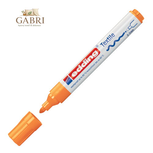 Popisovač na textilie Edding 4500 neonově oranžový
