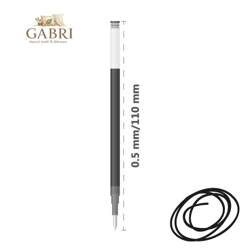 Náplň gelová PILOT B2P / G-2 0,5 mm černá