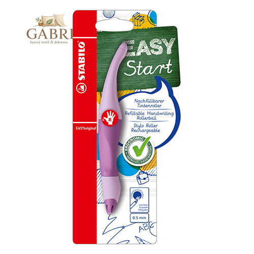 Ergonomický roller pro praváky - STABILO EASYoriginal Pastel - pastelová fialová
