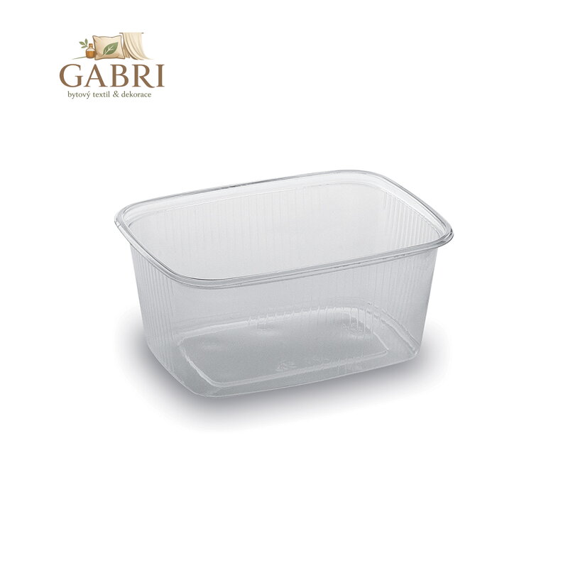 Miska hranatá průhledná 250 ml / 100ks /