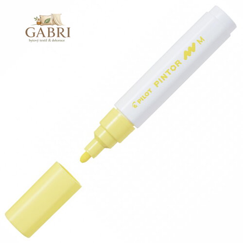 Pintor, PO, Medium, akrylový popisovač pastelová žlutá