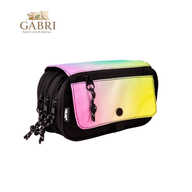 Penál 3-patrový s vrchní klopou MILAN prázdný - Sunset