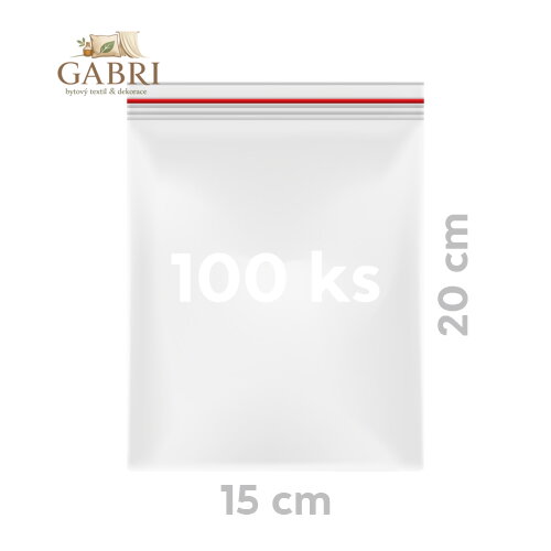 Kapsy rýchouzatváracie 15 x 20 cm, (100 ks v bal.)