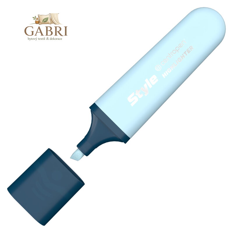 Zvýrazňovač CENTROPEN 6252 Style Soft (klínový hrot 1-4,6 mm) - tyrkysová