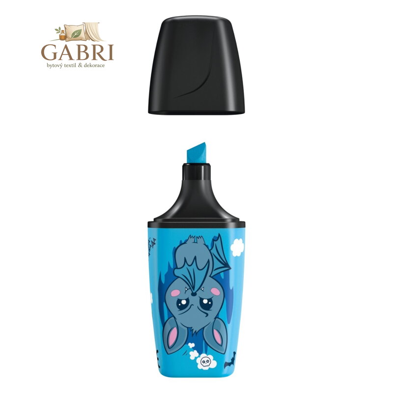 Zvýrazňovač STABILO BOSS MINI Animal Vibes - modrý