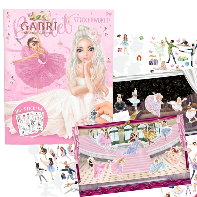 Kreativní sešit Top Model se samolepkami - Ballet