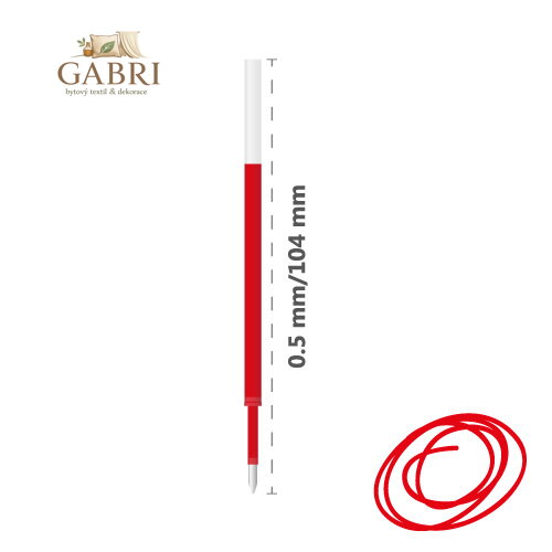 Náplň gelová JUNIOR 205 0,5 mm - červená