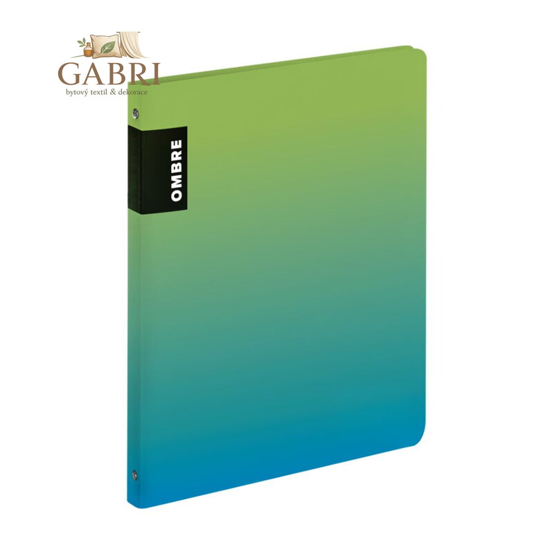 Pořadač PP A4 4kr. OMBRE zelená