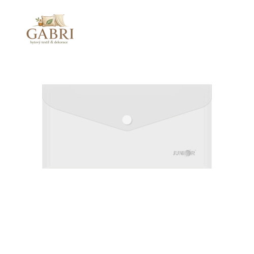 Obal s patentkou PP/DL, průhledný/transparentní