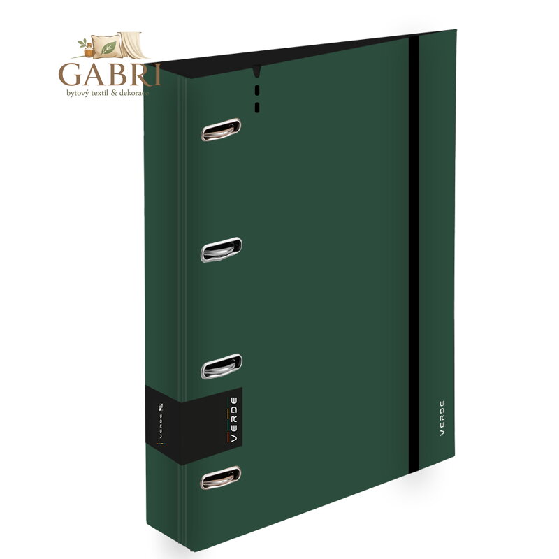 Pořadač A4 pěna 4kroužek D30 VERDE zelená