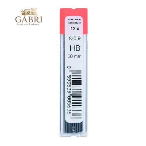 Grafitové tuhy KOH-I-NOOR HB,B,H / 0,9 mm, 12 ks