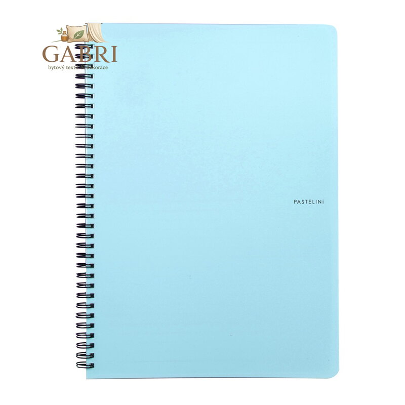 Spirálový blok PP PASTELINI A5/60 listů, modrý