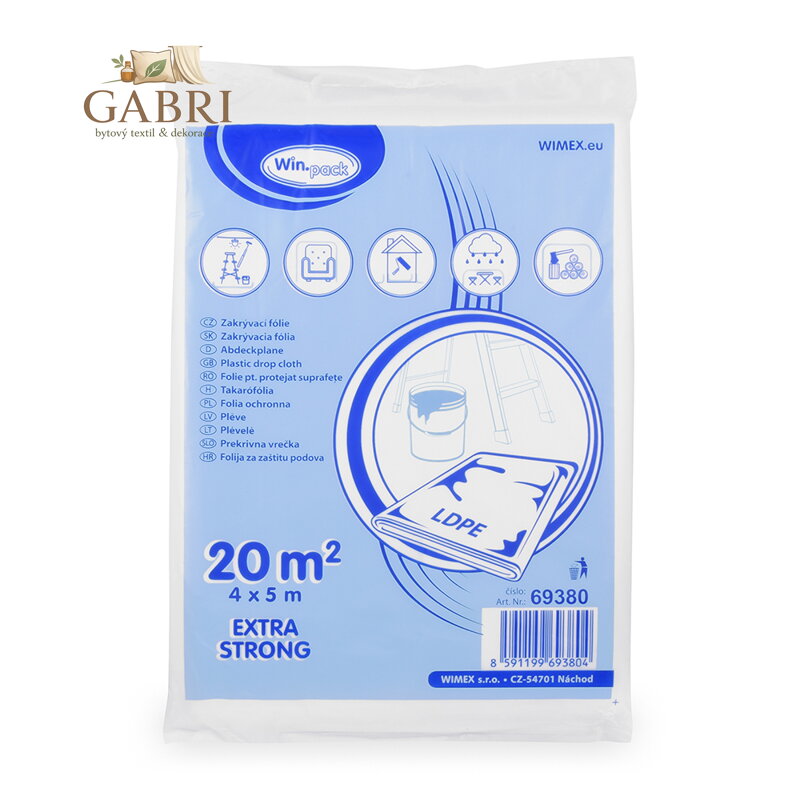 Zakrývací fólie 4 x 5 m, 30 um