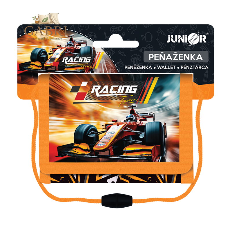 Dětská textilní peněženka JUNIOR S8 - Racing Team