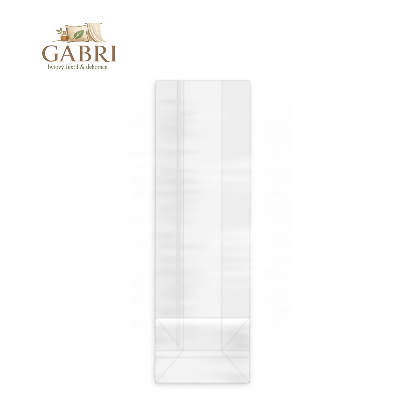 Sáček čirý (OPP) s obdélníkovým dnem 7+4 x 22 cm